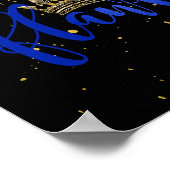 Blue and Gold Flawless Seit 1922 Poster (Ecke)