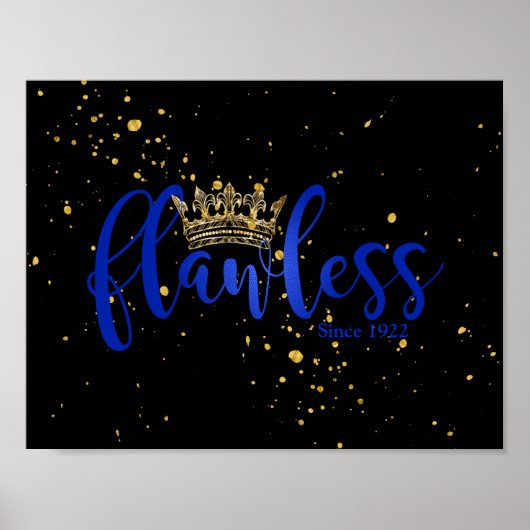 Blue and Gold Flawless Seit 1922 Poster (Vorne)