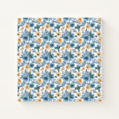 Blue and Gold Floral Notizblock (Rückseite)