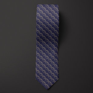 Blue and Gold Football Krawatte