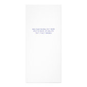 Blue and Gold Geode | Salon Price List Service Werbekarte (Hinten)