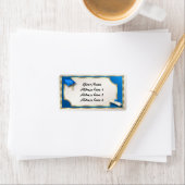 Blue and Gold Grauation Address Labels Adressaufkleber (Insitu)