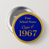 Blue and Gold High School Wiedersehen - Ideenvorst Button (Vorne & Hinten)