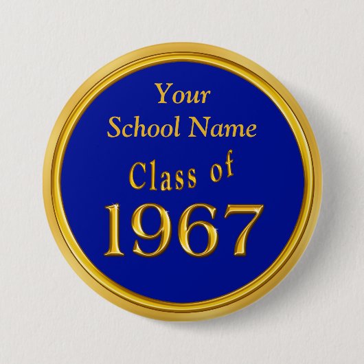 Blue and Gold High School Wiedersehen - Ideenvorst Button (Vorderseite)