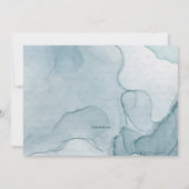 Blue and Gold Invitations Einladung (Rückseite)