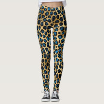 Blue and Gold Leopard