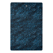 Blue and Gold Leopard Serie Design 3 Mini Klemmbrett (Rückseite)
