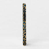 Blue and Gold Leopard Serie Design 4 Case-Mate iPhone Hülle (Hinten/Links)