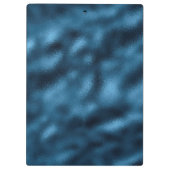 Blue and Gold Leopard Serie Design 6 Klemmbrett (Rückseite)