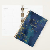 Blue and Gold Let Your Sparkle Shine Planner Planer (Anzeige)