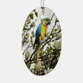Blue and Gold Macaw Keramik Ornament (Rechts)