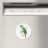 Blue and Gold Macaw Magnet (In Situ (Geschirrspüler))