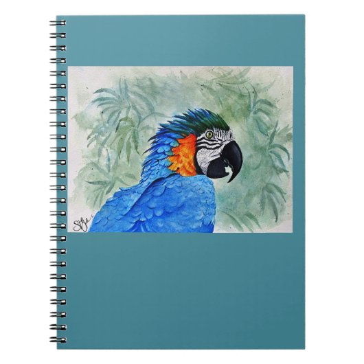 Blue and Gold Macaw Notizblock (Vorderseite)