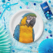 Blue and Gold Macaw Pappteller (Party)