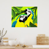 Blue and Gold Macaw Parrots Poster (Küche)