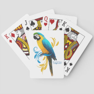 Blue and Gold Macaw Spielkarten