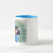 Blue and Gold Macaw Tasse (Zentrum)