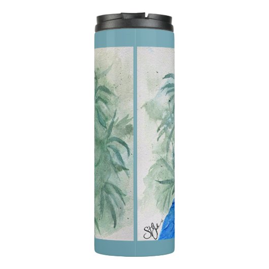 Blue and Gold Macaw Thermosbecher (Rückseite)