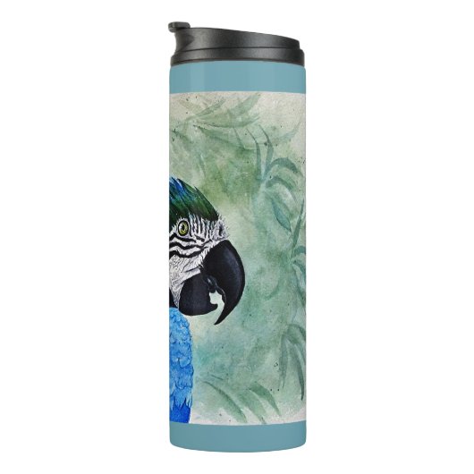 Blue and Gold Macaw Thermosbecher (Nach rechts gedreht)