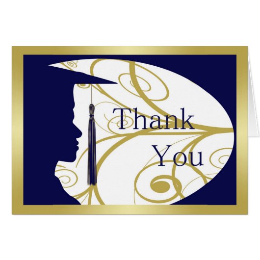 Blue and Gold Man Silhouette (Vorderseite (Horizontal))