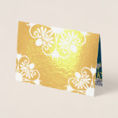 Blue and Gold Mandala Indian Wedding Einladung (Vorderseite)