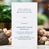 Blue and Gold Moderne Art Liquid Ink Business Empfehlungskarte