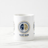 Blue and gold nauboot kaffee Tasse (Mittel)