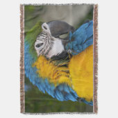 Blue And Gold Parrot Decke (Vorderseite Vertikal)