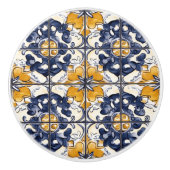 Blue and Gold Pattern  Keramikknauf (Vorderseite)