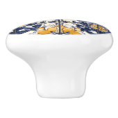 Blue and Gold Pattern  Keramikknauf (Seitenansicht)