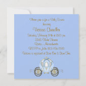 Blue and Gold Prince Baby Shower Einladungen (Rückseite)