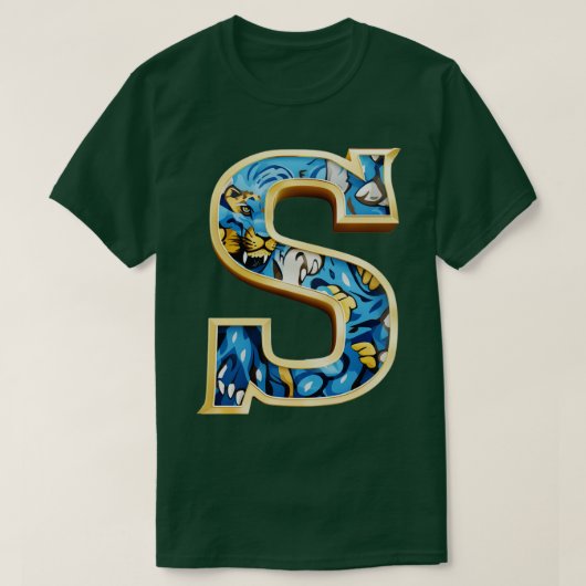 Blue and Gold S Jaguar TShirt (Design vorne)