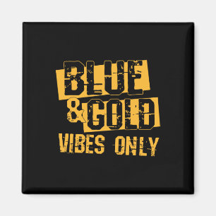 Blue and Gold Spirit Wear für High School Football Magnet