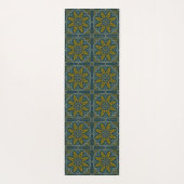 Blue and Gold Star Point Deko Yogamatte (Rückseite)