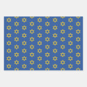 Blue and Gold Star von David Geschenkpapier Set (Vorderseite 2)