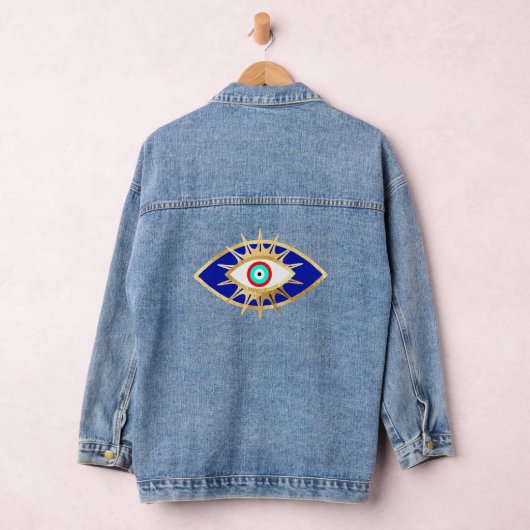 Blue and Gold Third Eye Jeansjacke (Hangar)