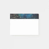 Blue and Gold Under Stars Night Sky Post-it Klebezettel (Vorderseite)