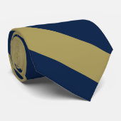Blue and Gold University Stripe Krawatte (Gerollt)