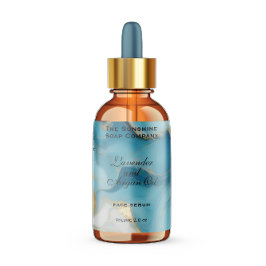 Blue and Gold Waterproof Cosmetics Dropttle Etiketten