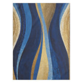 Blue and Gold Waves Tischdecke (Vorderseite)