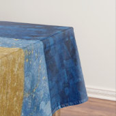 Blue and Gold Waves Tischdecke (Beispiel)