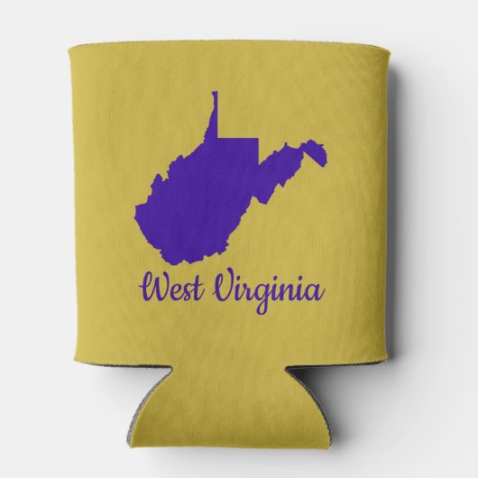 Blue and Gold West Virginia Dosenkühler (Rückseite)