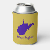 Blue and Gold West Virginia Dosenkühler (Kanne Rückseite)