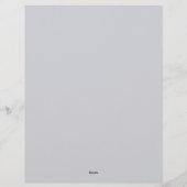 Blue and Gold with Blue Center Stationery Paper Briefbogen (Rückseite)