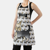 Blue and Gold Yorkshire Terrier Niedliche Hunde & Schürze (InSitu)