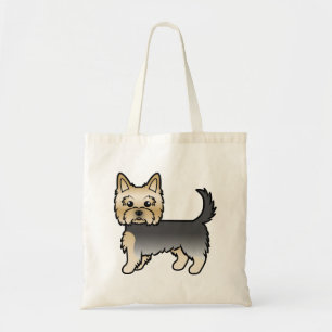 Blue and Gold Yorkshire Terrier Yorkie Cartoon Dog Tragetasche