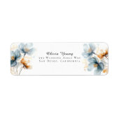 Blue and Golden Ethereal Floral Address (Vorne)
