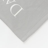 Blue and Gray Baby Boy Milestone Foto Fleecedecke (Ecke)