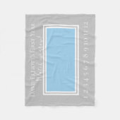 Blue and Gray Baby Boy Milestone Foto Fleecedecke (Vorderseite)