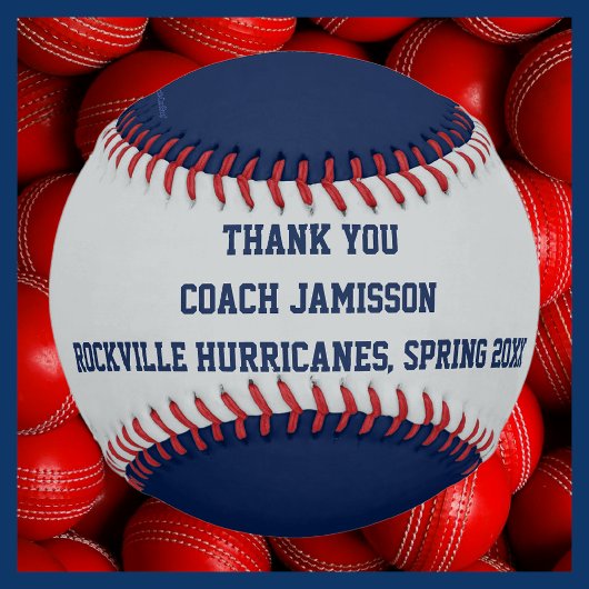 Blue and Gray Baseball, vielen Dank für Ihren Coac Baseball